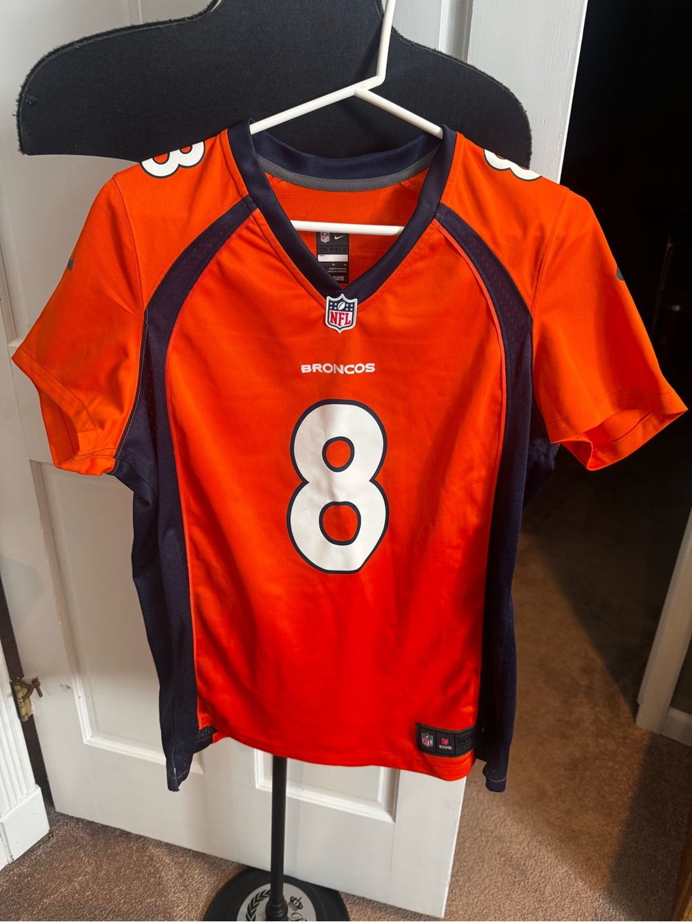Nike Denver Broncos Orange #8 Football Jersey